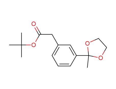 [3-(2-methyl-[1,3]dioxolan-2-yl)-phenyl]-acetic acid tert-butyl ester