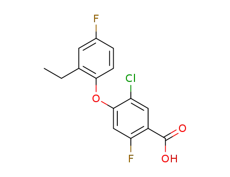 2-fluoro-4-(2-ethyl-4-fluorophenoxy)-5-chlorobenzoic acid