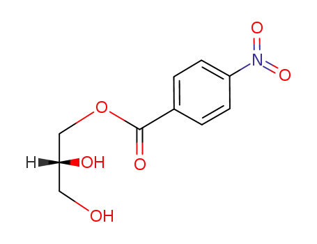 Molecular Structure of 74628-84-5 (4-Nitrobenzoic acid (R)-2,3-dihydroxypropyl ester)