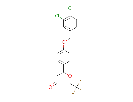 3-[4-(3,4-Dichlorobenzyloxy)phenyl]-3-(2,2,2-trifluoroethoxy)propionaldehyde
