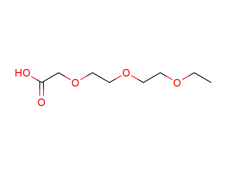 Molecular Structure of 7743-98-8 (Acetic acid, [2-(2-ethoxyethoxy)ethoxy]-)