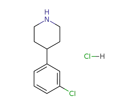 Molecular Structure of 99329-70-1 (4-(3-CHLOROPHENYL)PIPERIDINE HYDROCHLORIDE)