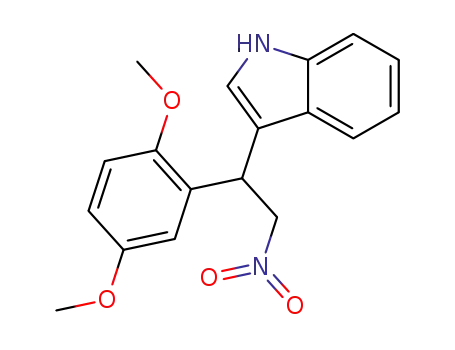 Molecular Structure of 1335106-54-1 (3-(1-(2,5-dimethoxyphenyl)-2-nitroethyl)-1H-indole)