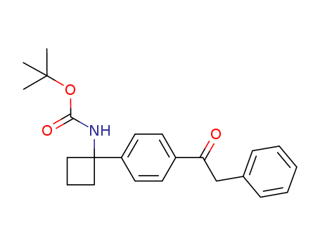 tert-butyl 1-(4-(2-phenylacetyl)phenyl)cyclobutylcarbaMate