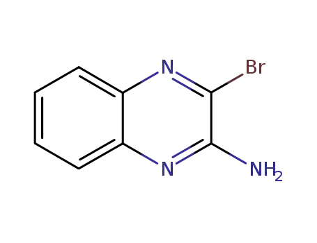 Molecular Structure of 676543-54-7 (2-Amino-3-bromoquinoxaline)
