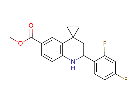 2-(2,4-difluorophenyl)spiro(cyclopropane-1,4'-1',2',3',4'-tetrahydroquinoline)-6-carboxylic acid methyl ester