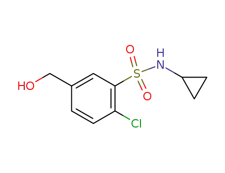 2-chloro-N-cyclopropyl-5-(hydroxymethyl)benzenesulfonamide