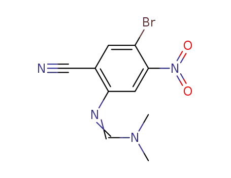 N'-(4-bromo-2-cyano-5-nitrophenyl)-N,N-dimethylformimidamide