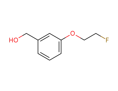 Molecular Structure of 93613-06-0 (Benzenemethanol, 3-(2-fluoroethoxy)-)