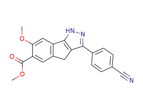 methyl 3-(4-cyanophenyl)-7-methoxy-1,4-dihydroindeno[1,2-c]pyrazole-6-carboxylate