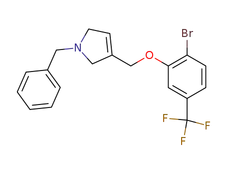 1-benzyl-3-{[2-bromo-5-(trifluoromethyl)phenoxy]methyl}-2,5-dihydro-1H-pyrrole