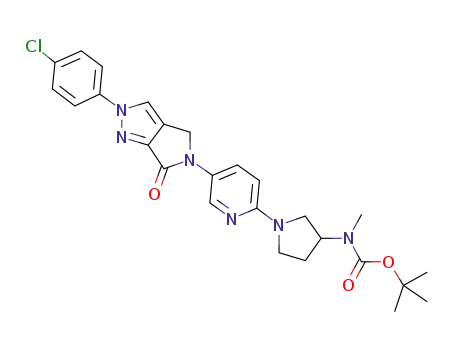 tert-butyl 1-(5-(2-(4-chlorophenyl)-6-oxopyrrolo[3,4-c]pyrazol-5(2H,4H,6H)-yl)pyridin-2-yl)pyrrolidin-3-yl(methyl)carbamate
