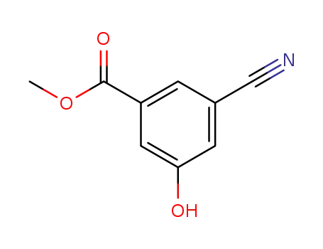 Molecular Structure of 453565-76-9 (methyl 3-cyano-5-hydroxybenzoate)