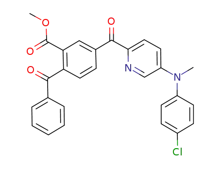 methyl 2-benzoyl-5-(5-((4-chlorophenyl)(methyl)amino)pyridine-2-carbonyl)benzoate
