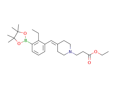 ethyl 3-(4-{[2-ethyl-3-(4,4,5,5-tetramethyl-1,3,2-dioxaborolan-2-yl)phenyl]methylidene}-1-piperidinyl)propanoate