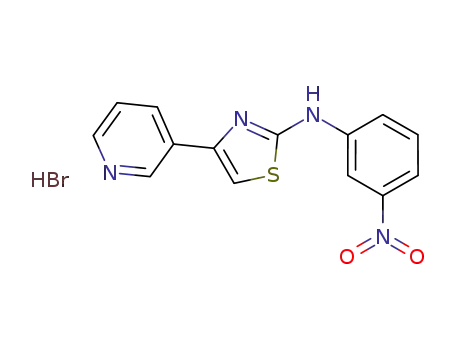 N-(3-nitrophenyl)-4-(pyridin-3-yl)thiazol-2-amine hydrobromide