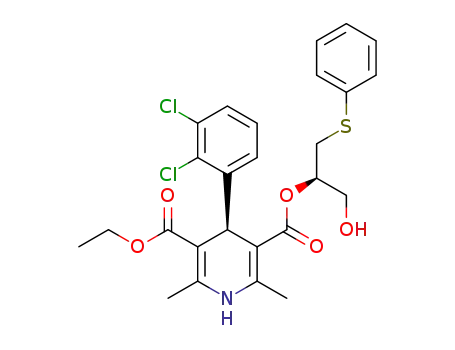 (R)-3-ethyl 5-((R)-1-hydroxy-3-(phenylthio)propan-2-yl) 4-(2,3-dichlorophenyl)-2,6-dimethyl-1,4-dihydropyridine-3,5-dicarboxylate