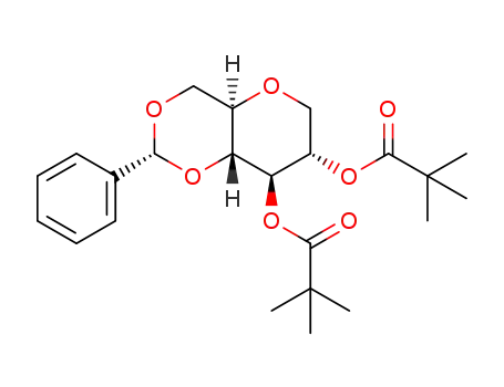 Molecular Structure of 221278-39-3 (1,5-anhydro-2,3-dipivaloyl-4,6-O-benzylidene-D-glucitol)