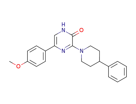 5-(4-methoxyphenyl)-3-(4-phenylpiperidin-1-yl)-1H-pyrazin-2-one