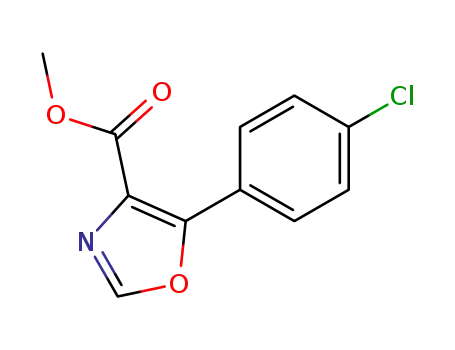 4-Oxazolecarboxylic acid, 5-(4-chlorophenyl)-, methyl ester