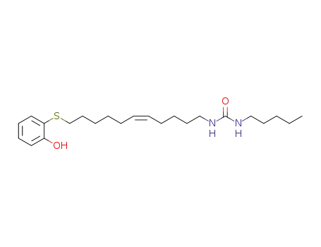1-(11-(2-hydroxyphenylthio)undec-5(Z)-enyl)-3-n-pentylurea