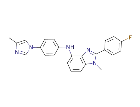 2-(4-fluorophenyl)-1-methyl-N-[4-(4-methyl-1H-imidazol-1-yl)phenyl]-1H-benzimidazol-4-amine