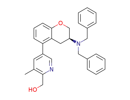 (S)-(5-(3-(dibenzylamino)chroman-5-yl)-3-methylpyridin-2-yl)methanol