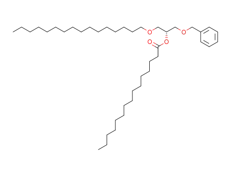 Molecular Structure of 1346876-47-8 (1-O-hexadecyl-2-pentadenoyl-3-O-benzyl-glycerol)
