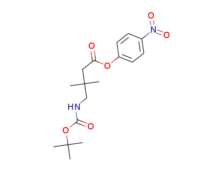 4-nitrophenyl 4-[((tert-butoxy)carbonyl)amino]-3,3-dimethylbutanoate