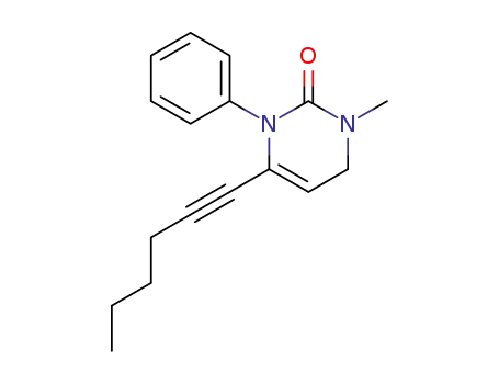 6-(hex-1-ynyl)-3-methyl-1-phenyl-3,4-dihydropyrimidin-2(1H)-one