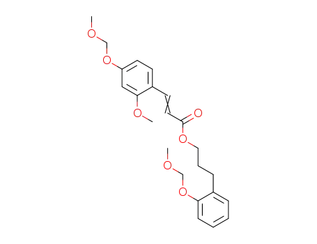 3-(2-methoxy-4-methoxymethoxyphenyl)acrylic acid 3-(2-methoxymethoxyphenyl)propyl ester