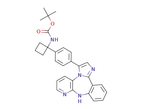 tert-butyl {1-[4-(9H-imidazo[1,2-d]pyrido[2,3-b][1,4]benzodiazepin-3-yl)phenyl]cyclobutyl}carbamate