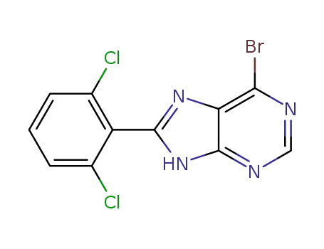 9H-퓨린, 6-broMo-8-(2,6-디클로로페닐)-