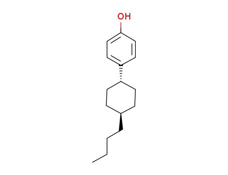 Molecular Structure of 88581-00-4 (4-(trans-4-Butylcyclohexyl)phenol)