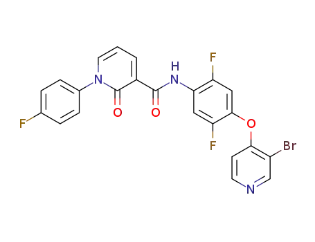 N-(4-(3-bromopyridin-4-yloxy)-2,5-difluorophenyl)-1-(4-fluorophenyl)-2-oxo-1,2-dihydropyridine-3-carboxamide