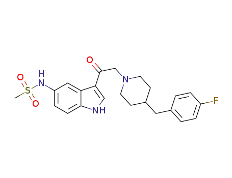 N-(3-(2-(4-(4-fluorobenzyl)piperidin-1-yl)acetyl)-1H-indol-5-yl)methanesulfonamide
