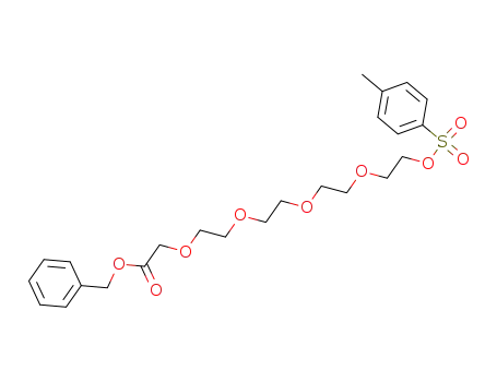 14-[[(4-methylphenyl)sulfonyl]oxy]-3,6,9,12-tetraoxatetradecanoic acid phenylmethyl ester