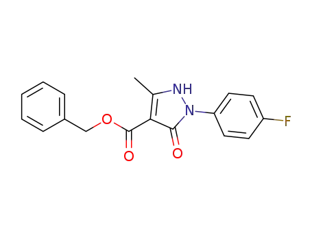 benzyl-2-(4-fluorophenyl)-5-methyl-3-oxo-2,3-dihydro-1H-pyrazole-4-carboxylate