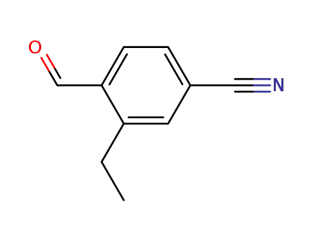 Molecular Structure of 202522-04-1 (Benzonitrile, 3-ethyl-4-formyl- (9CI))