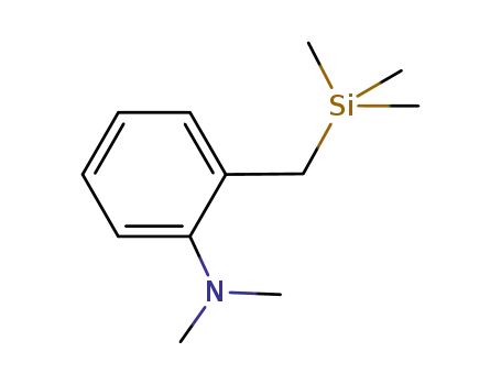 Molecular Structure of 102615-56-5 (2-(dimethylamino)-α-(trimethylsilyl)toluene)