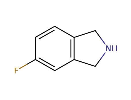 Molecular Structure of 57584-71-1 (5-FLUORO-2,3-DIHYDRO-1H-ISOINDOLE)