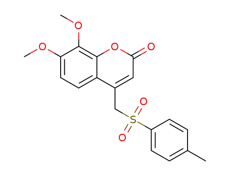 4-[(4'-methylphenyl)sulfonylmethyl]-7,8-dimethoxy-2H-chromen-2-one