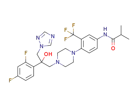 N-(4-(4-[2-(2,4-difluorophenyl)-2-hydroxy-3-(1H-1,2,4-triazol-1-yl)-propyl]-piperazin-1-yl)-3-(trifluoromethyl)-phenyl)-isobutyramide