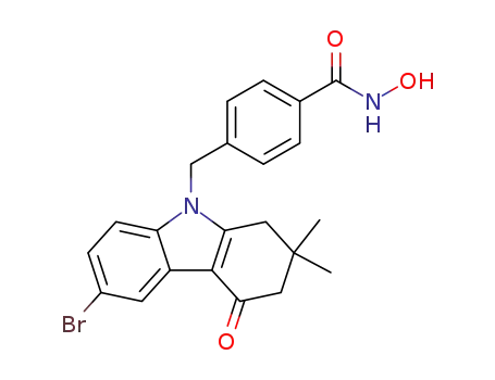 4-((6-bromo-2,2-dimethyl-4-oxo-1,2,3,4-tetrahydrocarbazol-9-yl)methyl)-N-hydroxybenzamide