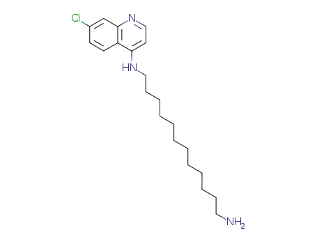 Molecular Structure of 1026678-59-0 (N<sup>1</sup>-(7-Chloro-quinolin-4-yl)-dodecane-1,12-diamine)