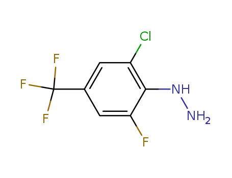 Hydrazine,[2-chloro-6-fluoro-4-(trifluoromethyl)phenyl]- 110499-66-6