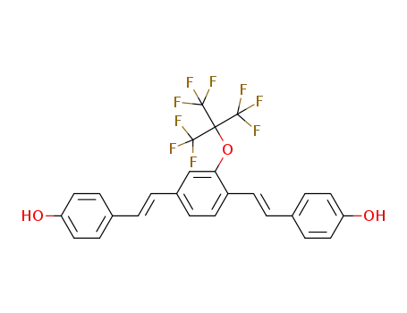 (E,E)-1-(nonafluorotert-butoxy)-2,5-bis(4-hydroxy)styrylbenzene