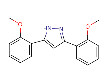 Molecular Structure of 1159937-12-8 (3,5-bis(2-methoxyphenyl)-1H-pyrazole)