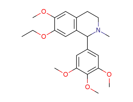 Molecular Structure of 1620820-76-9 (7-ethoxy-6-methoxy-1-(3,4,5-trimethoxyphenyl)-2-methyl-1,2,3,4-tetrahydroisoquinoline)