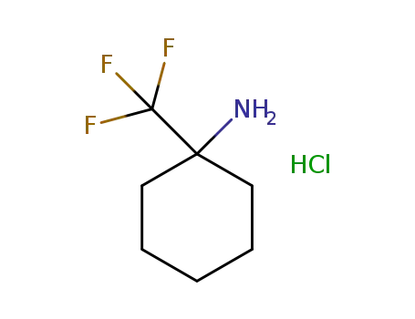 Molecular Structure of 1311315-20-4 (1-(Trifluoromethyl)cyclohexanamine hydrochloride)